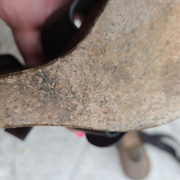 Chloe brown leather ankle wrap wedge sandals 36.5 - Picture 7 of 10